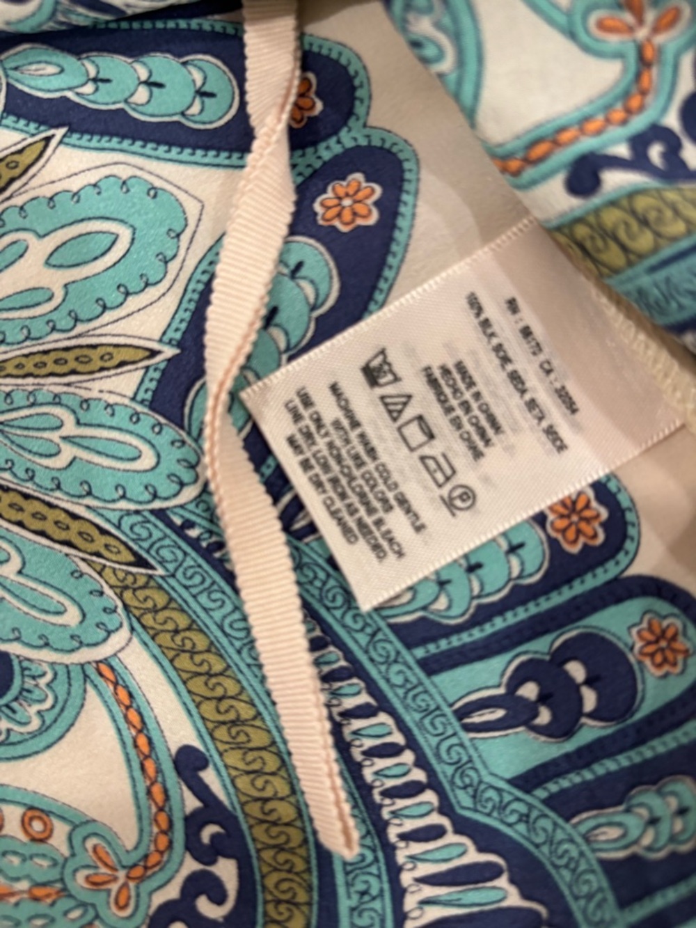 Anthropologie Maeve Cream Silk tunic top size XS - Picture 9 of 12